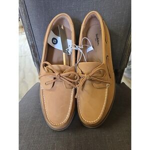 Men's Goodfellow & Co Leather Bennett Casuals Loafers Size 13 Cognac